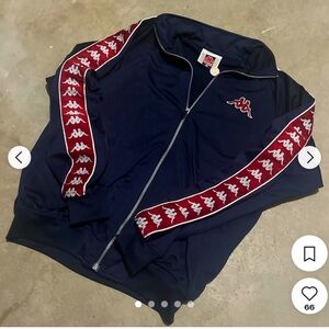 Kappa Men's Navy and Blue Jacket med New No tags